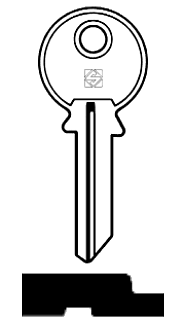 Afbeelding van Silca Cilindersleutel staal FIR1