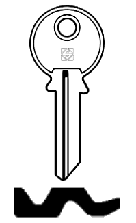 Afbeelding van Silca Cilindersleutel staal FIR2R
