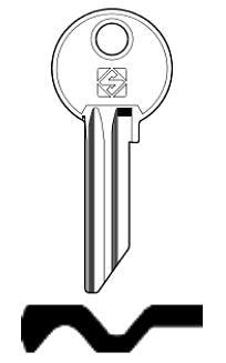 Afbeelding van Silca Cilindersleutel staal FMK1