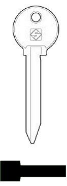 Afbeelding van Silca Cilindersleutel staal FP1