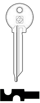 Afbeelding van Silca Cilindersleutel staal FP5R