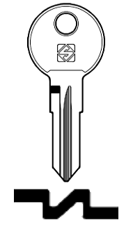 Afbeelding van Silca Cilindersleutel staal FRE1R