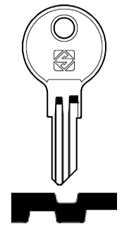 Afbeelding van Silca Cilindersleutel staal GR16