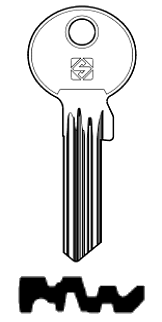 Afbeelding van Silca Cilindersleutel staal GR9-8