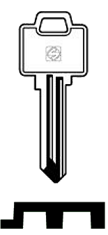 Afbeelding van Silca Cilindersleutel staal HEA1R