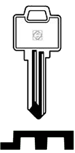 Afbeelding van Silca Cilindersleutel staal HEA2R