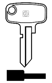 Afbeelding van Silca Cilindersleutel staal HG3