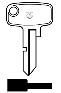 Afbeelding van Silca Cilindersleutel staal HG4