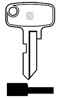 Afbeelding van Silca Cilindersleutel staal HG6