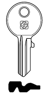 Afbeelding van Silca Cilindersleutel staal HGO12