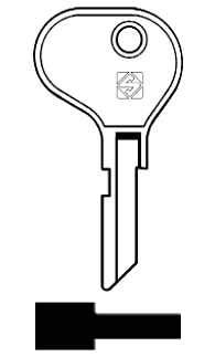 Afbeelding van Silca Cilindersleutel staal ID2