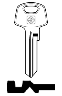 Afbeelding van Silca Cilindersleutel staal IF12R