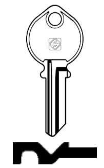Afbeelding van Silca Cilindersleutel staal IF2