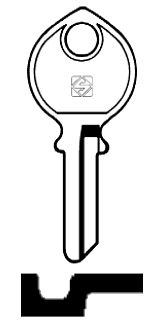 Afbeelding van Silca Cilindersleutel staal IF4