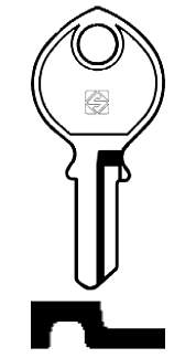 Afbeelding van Silca Cilindersleutel staal IF5R