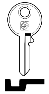 Afbeelding van Silca Cilindersleutel staal IF8