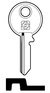 Afbeelding van Silca Cilindersleutel staal IF8R