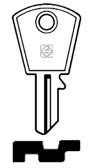 Afbeelding van Silca Cilindersleutel staal IT2R