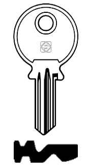 Afbeelding van Silca Cilindersleutel staal JB1