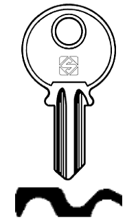 Afbeelding van Silca Cilindersleutel staal JL1