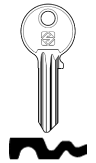 Afbeelding van Silca Cilindersleutel staal JM1