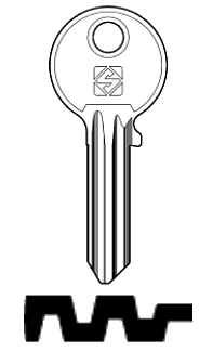 Afbeelding van Silca Cilindersleutel staal JM2
