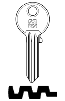 Afbeelding van Silca Cilindersleutel staal JM2R