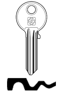 Afbeelding van Silca Cilindersleutel staal JM3