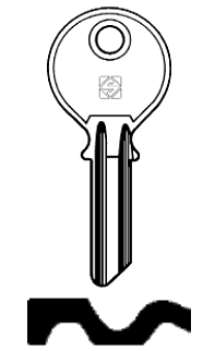 Afbeelding van Silca Cilindersleutel staal JS4