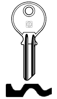 Afbeelding van Silca Cilindersleutel staal JS4R