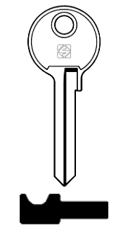 Afbeelding van Silca Cilindersleutel staal JT2R