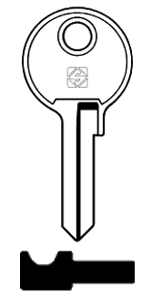 Afbeelding van Silca Cilindersleutel staal JT3R