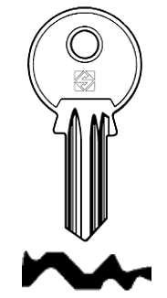 Afbeelding van Silca Cilindersleutel staal JW3