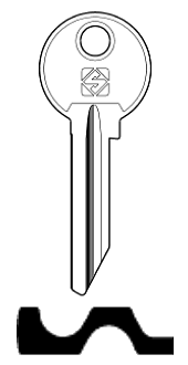 Afbeelding van Silca Cilindersleutel staal KAZ2R