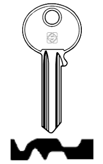 Afbeelding van Silca Cilindersleutel staal KFK