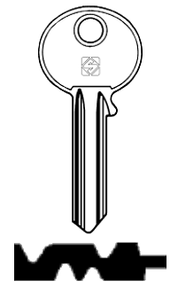 Afbeelding van Silca Cilindersleutel staal KFX