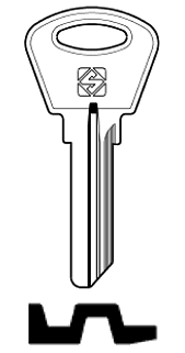 Afbeelding van Silca Cilindersleutel staal KIV2R