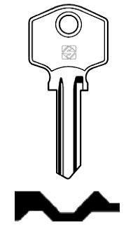 Afbeelding van Silca Cilindersleutel staal LEG3