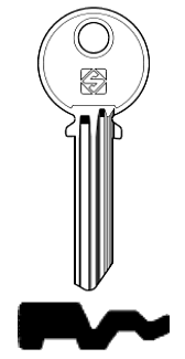 Afbeelding van Silca Cilindersleutel staal LH25