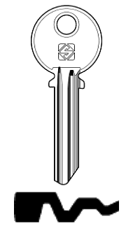 Afbeelding van Silca Cilindersleutel staal LH28