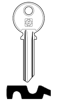 Afbeelding van Silca Cilindersleutel staal LH3