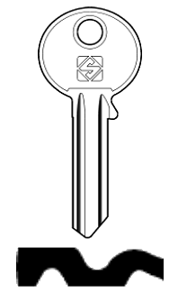 Afbeelding van Silca Cilindersleutel staal LH4