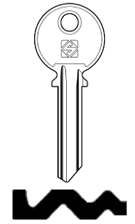 Afbeelding van Silca Cilindersleutel staal LH6R