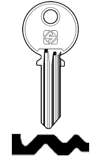 Afbeelding van Silca Cilindersleutel staal LH7R