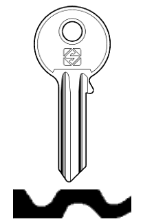 Afbeelding van Silca Cilindersleutel staal MI1R