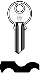 Afbeelding van Silca Cilindersleutel staal MI6