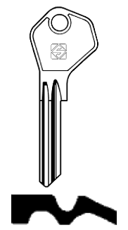 Afbeelding van Silca Cilindersleutel staal MOD1
