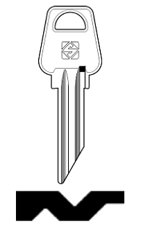 Afbeelding van Silca Cilindersleutel staal MTZ1