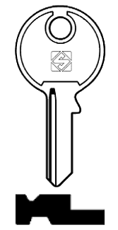 Afbeelding van Silca Cilindersleutel staal OR1R