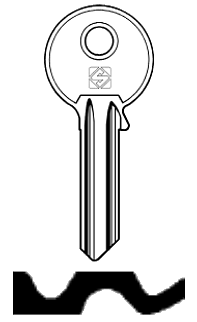 Afbeelding van Silca Cilindersleutel staal OV2R